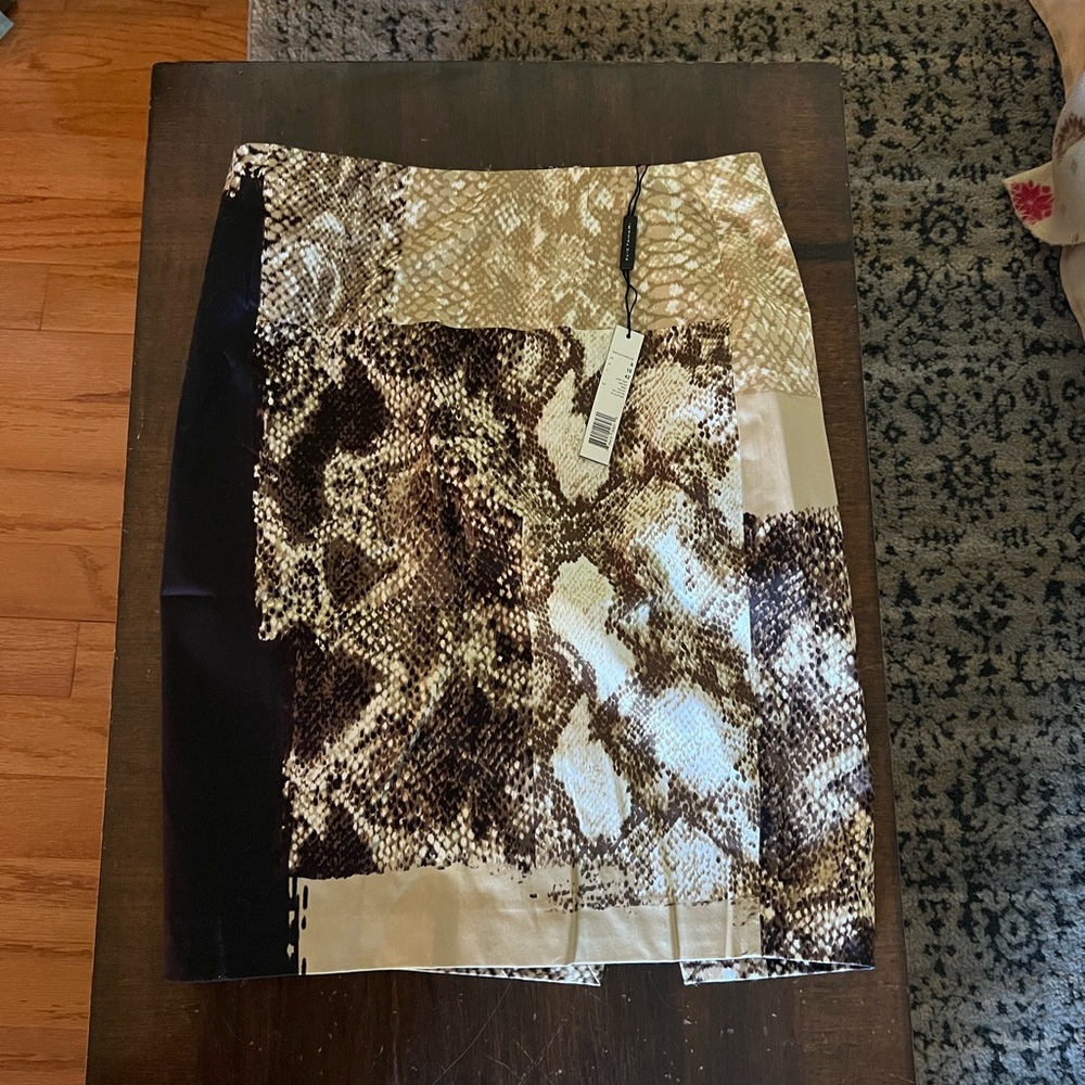 Faux Snake Pencil Skirt